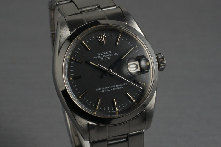 1968 Rolex Date 1500 Black Sigma Dial