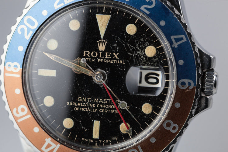 1964 Rolex GMT 1675 with Gilt Dial