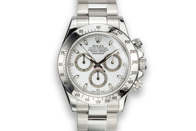 2008 Rolex Daytona 116520 White Dial