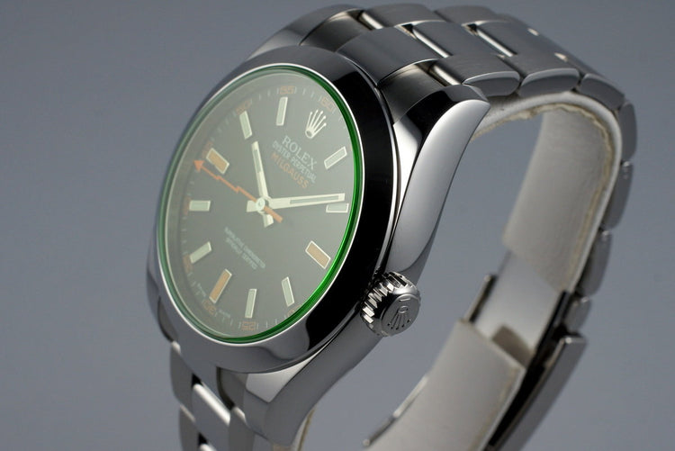 2009 Rolex Milgauss Green 116400V