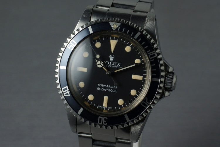 1981 Rolex Submariner 5513 Mark IV Maxi Dial