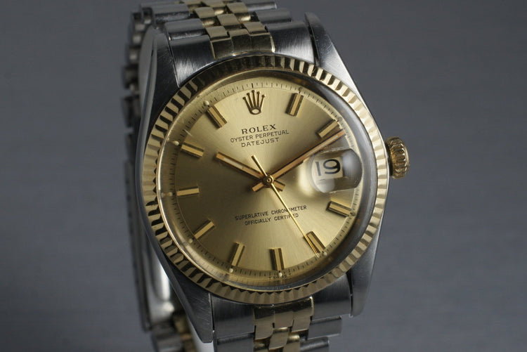 1969 Rolex Two Tone DateJust 1601 with Box and Papers