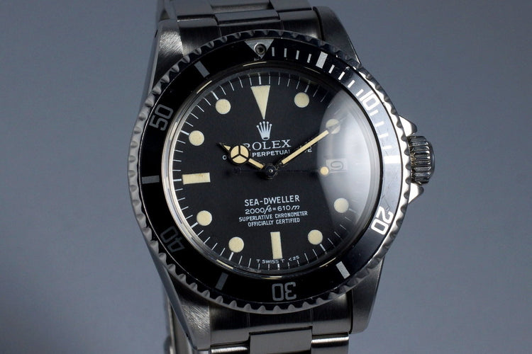 1978 Rolex Sea Dweller 1665 Rail Dial
