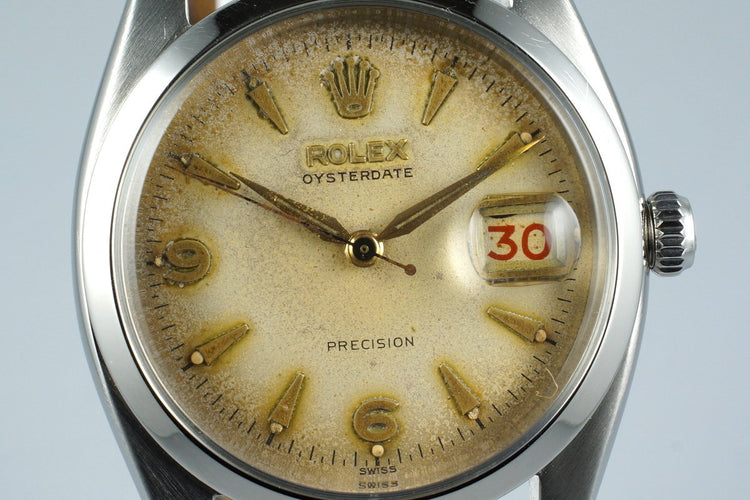 1954 Rolex OysterDate 6494 with Tropical Dial