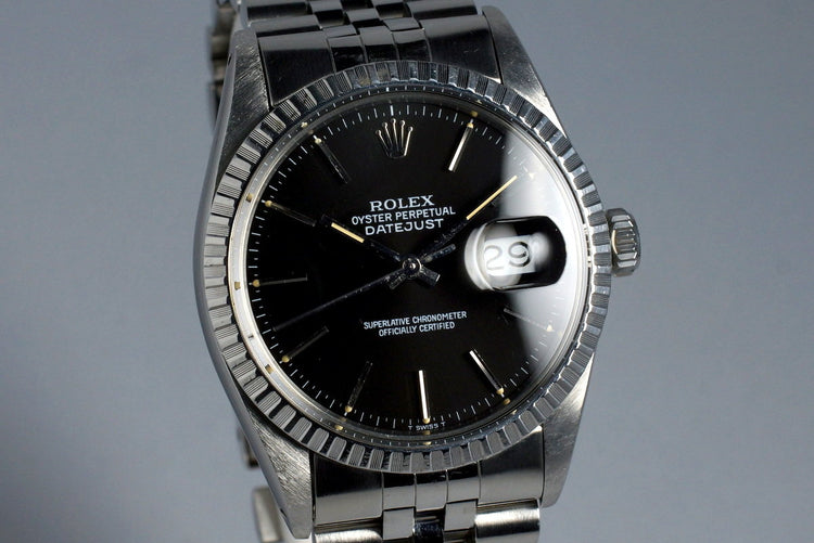 1985 Rolex DateJust 16030 with Glossy Black Dial