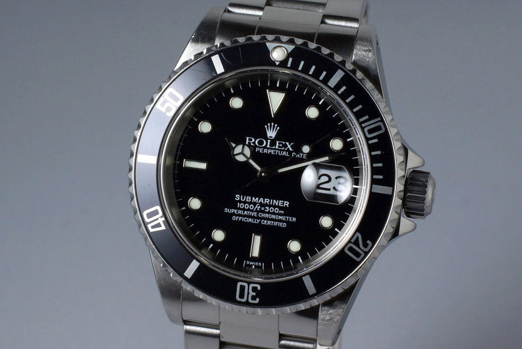 1999 Rolex Submariner 16610