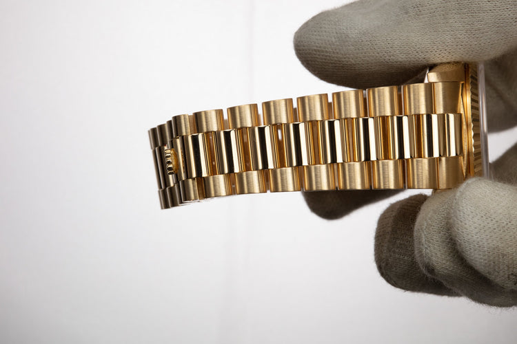 1995 Rolex 18K YG Day-Date 18238 Champagne Dial with Papers