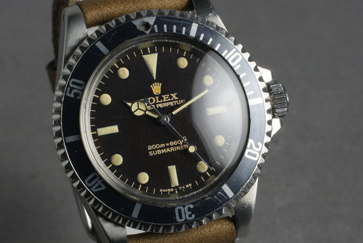 1966 Rolex Submariner 5513 with Gilt Bart Simpson Dial