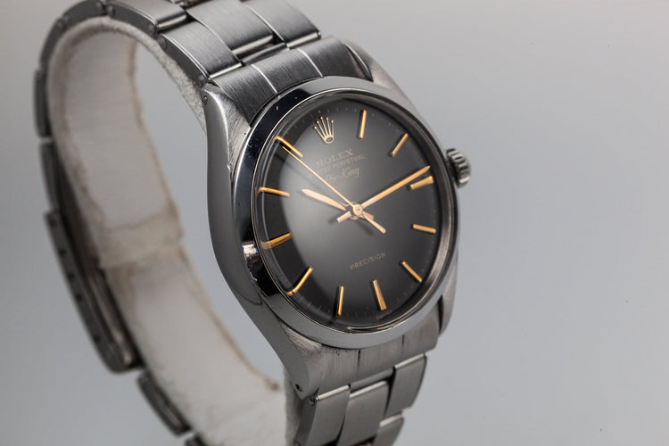 1960 Rolex Air-King 5500 with Swiss Only No Lume Black Dial