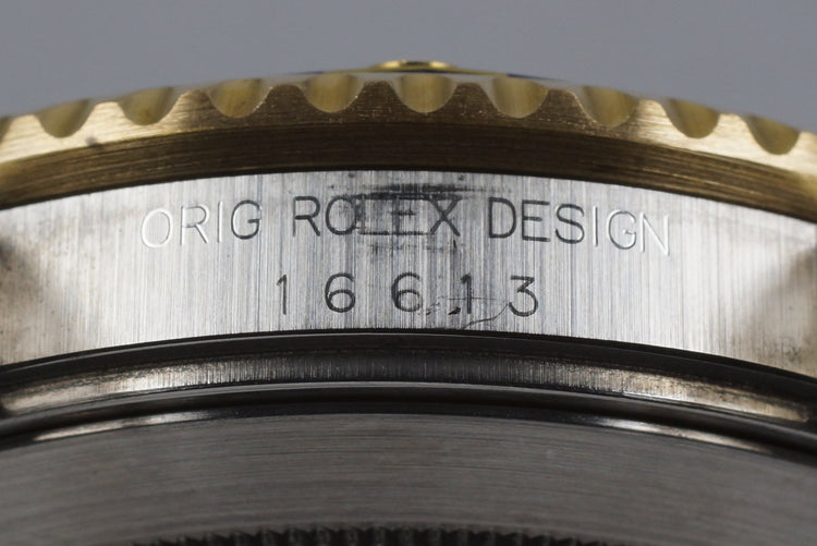 1995 Rolex Two Tone Blue Submariner 16613