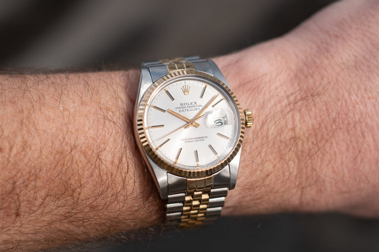 1981 Rolex Two-Tone DateJust 16013 Silver Dial