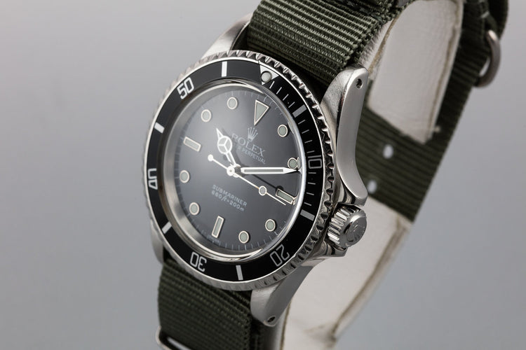 1968 Rolex Submariner 5513 with SWISS Only Service Dial