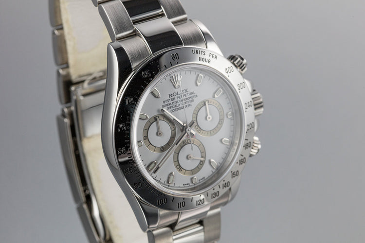 2008 Rolex Daytona 116520 White Dial