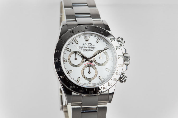 2009 Rolex Daytona 116520 White Dial with Box
