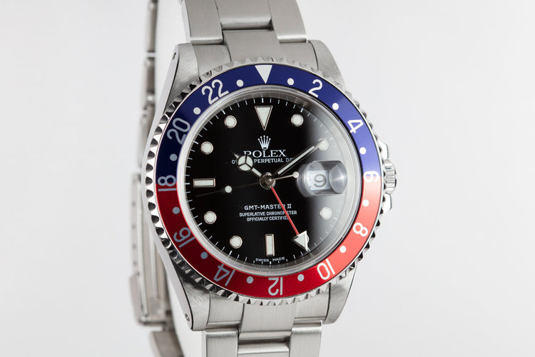 2000 Rolex GMT-Master II 16710 "Pepsi" with Box and Papers