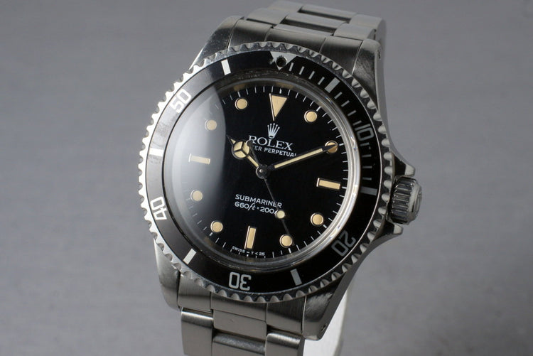 1985 Rolex Submariner 5513 with Box and Papers