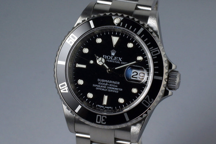2011 Rolex Submariner 16610 with Box and Papers