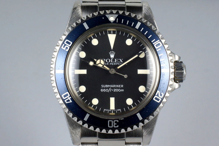 1981 Rolex Submariner 5513 Mark IV Maxi Dial