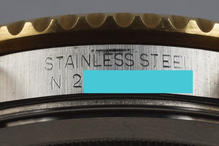 1991 Rolex Two Tone GMT II 16713 Black Dial