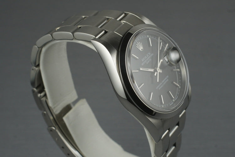 2003 Rolex Date 15200 Black Dial with Papers
