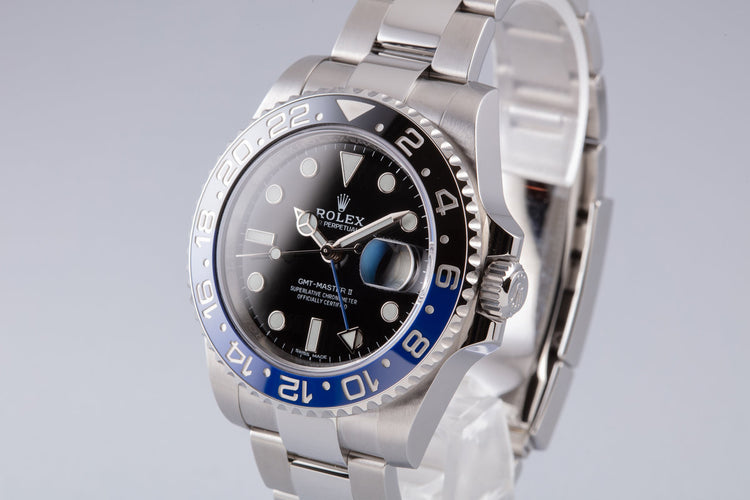 2018 Rolex GMT-Master II 116710BLNR "Batman" with Box and Card