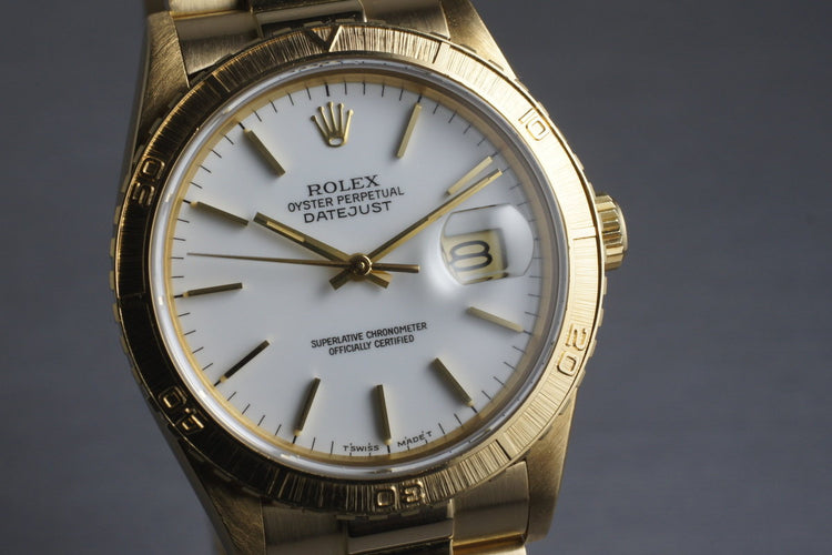 1980 Rolex YG Thunderbird 16258 with President Band
