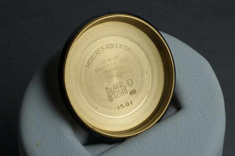 1977 Rolex 18K Date 1501 with Champagne Sigma Dial