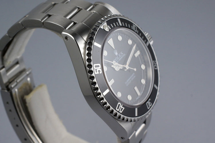2001 Rolex Submariner 14060M with Box and Papers