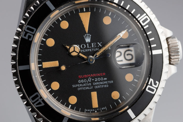 1970 Rolex Red Submariner 1680 with MK IV Dial