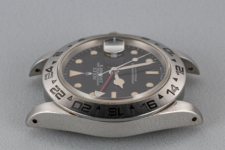 1987 Rolex Explorer II 16550 Black Dial with Box and Papers