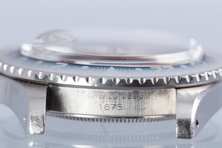 1971 Unpolished Vintage Rolex GMT-Master 1675 MK II Dial