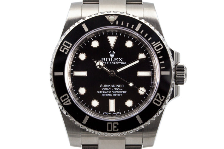 2013 Rolex Submariner 114060 with Box and Papers