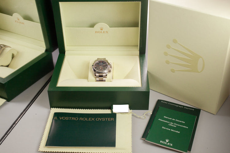 2007 Rolex 18K WG Daytona Black Dial with Box