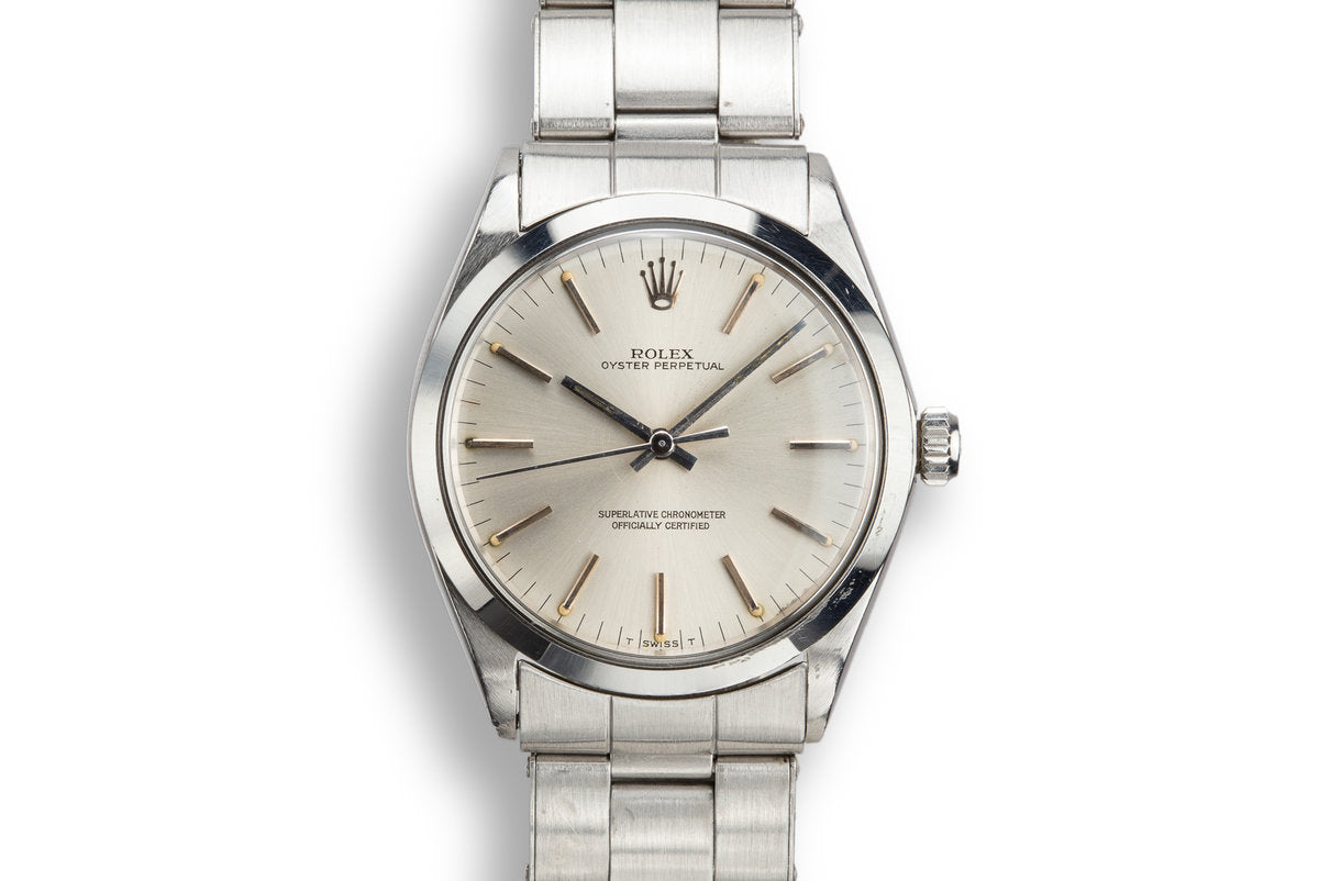HQ Milton 1968 Rolex Oyster Perpetual 1002 Silver Dial