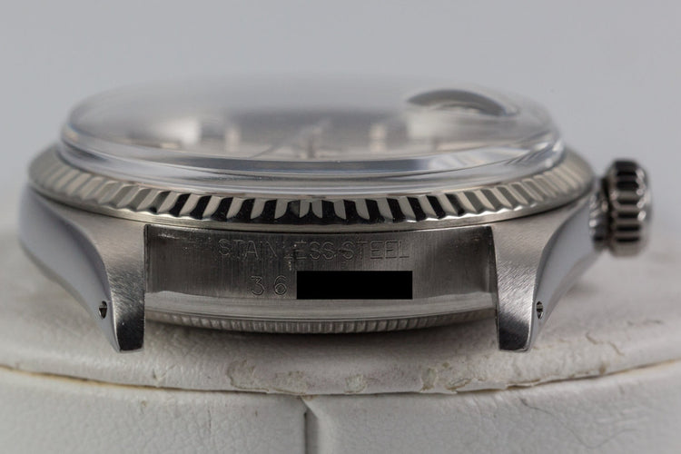 1972 Rolex Datejust 1601 Silver Dial with Box and Papers