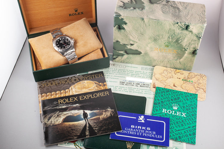 1990 Rolex Explorer II 16570 Black Dial with Box and Papers