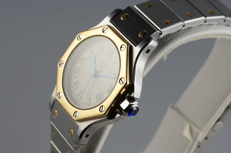 Cartier Ladies Quartz Two Tone Santos Octagon 187903