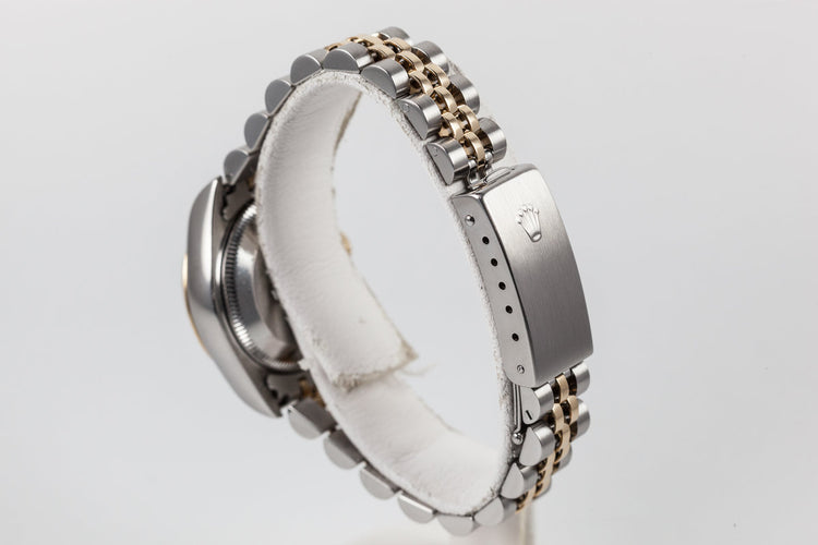 1995 Rolex Two Tone Ladies DateJust No-Lume Silver Dial with Box and Papers