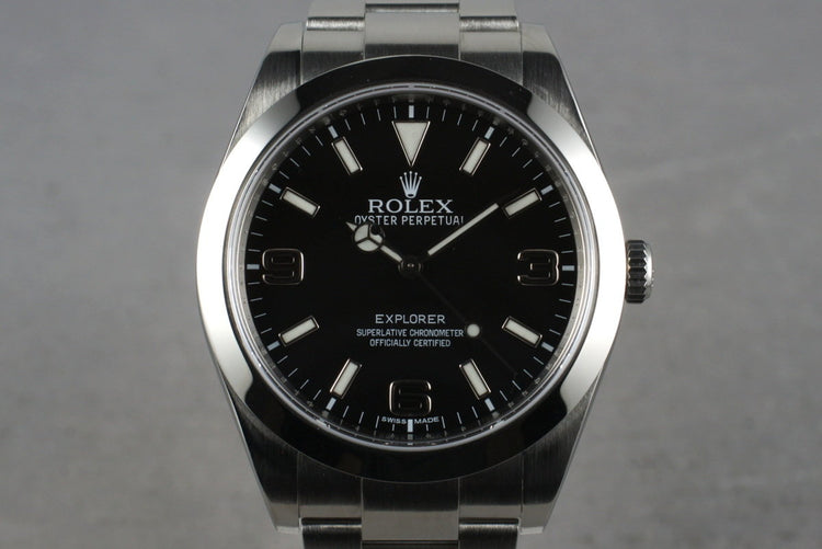 2010 Rolex Explorer 214270 with Box and Papers