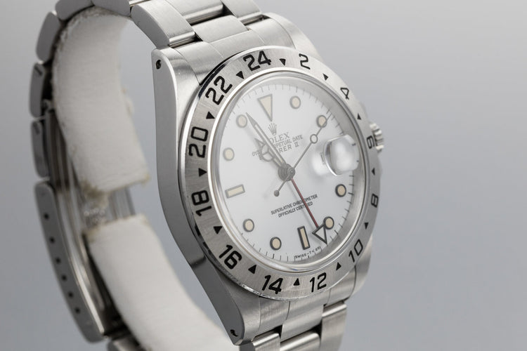 1991 Rolex Explorer II 16570 White Dial