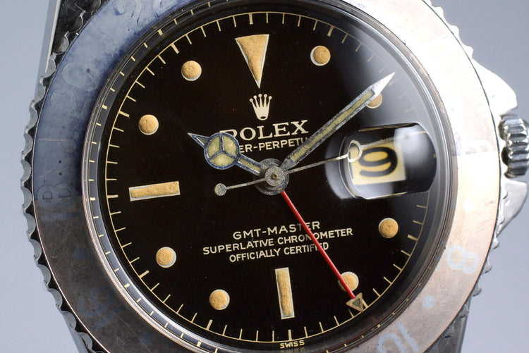 1961 Rolex GMT 1675 PCG Gilt Chapter Ring