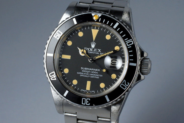 1981 Rolex Submariner 16800 Matte Dial