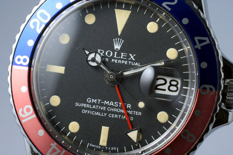 1972 Rolex GMT 1675 Mark I Dial