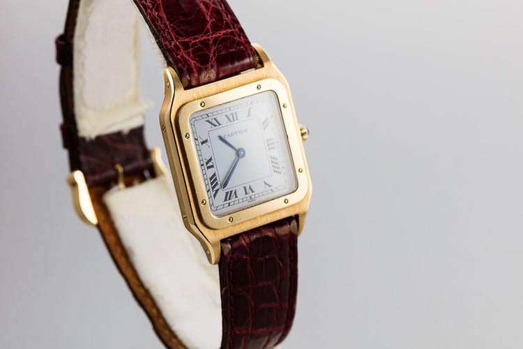 Cartier 18K YG Santos Dumont Paris Mecanique 15751