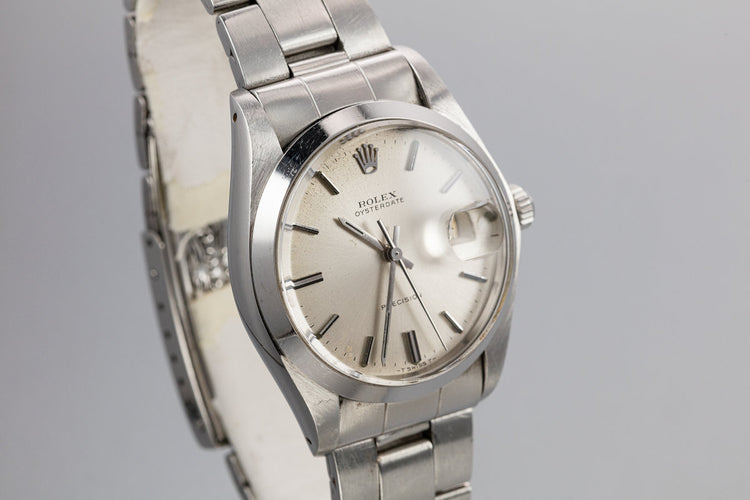 1973 Rolex OysterDate 6694 Silver Dial