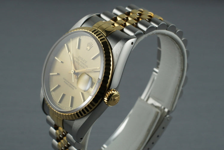 1992 Rolex Two Tone DateJust 16233 with Box and Papers