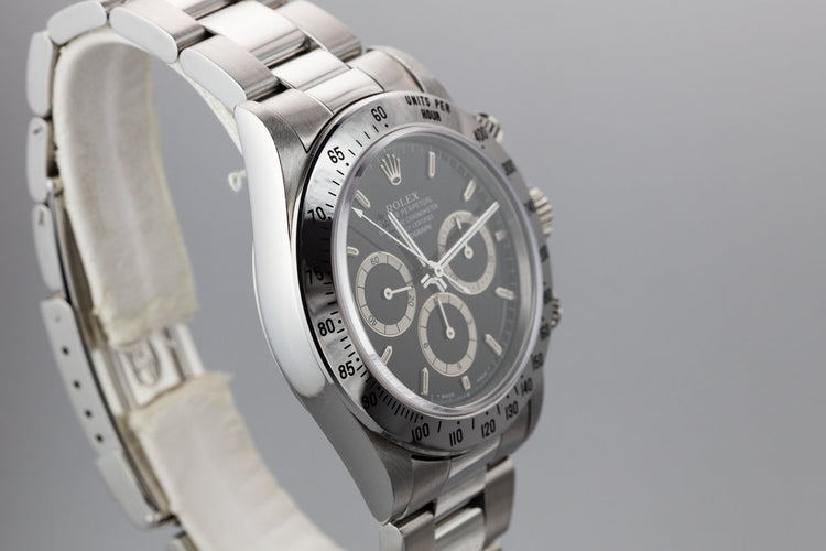 1993 Rolex Zenith Daytona 16520 with Black Inverted 6 Dial