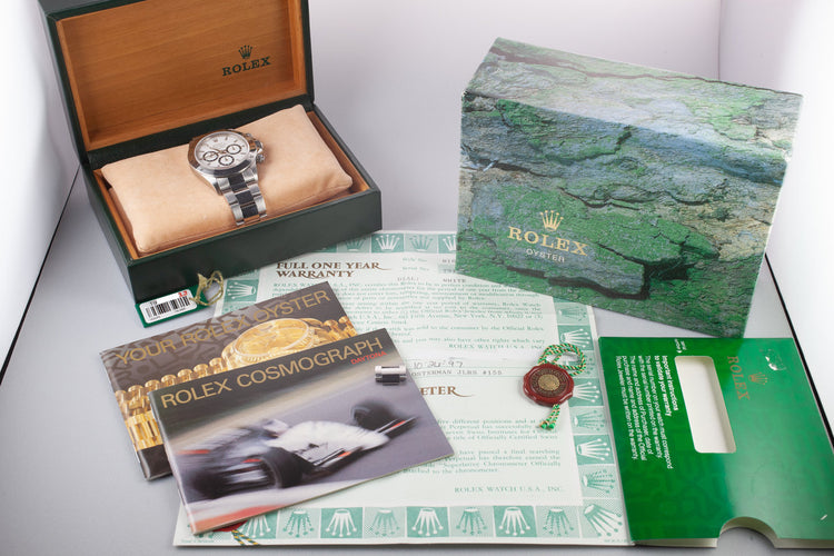 1995 Rolex Daytona 16520 White Dial with Box and Papers