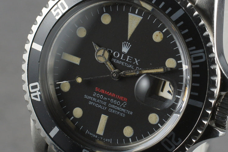 1969 Rolex Red Submariner 1680 Meters First Mark 2