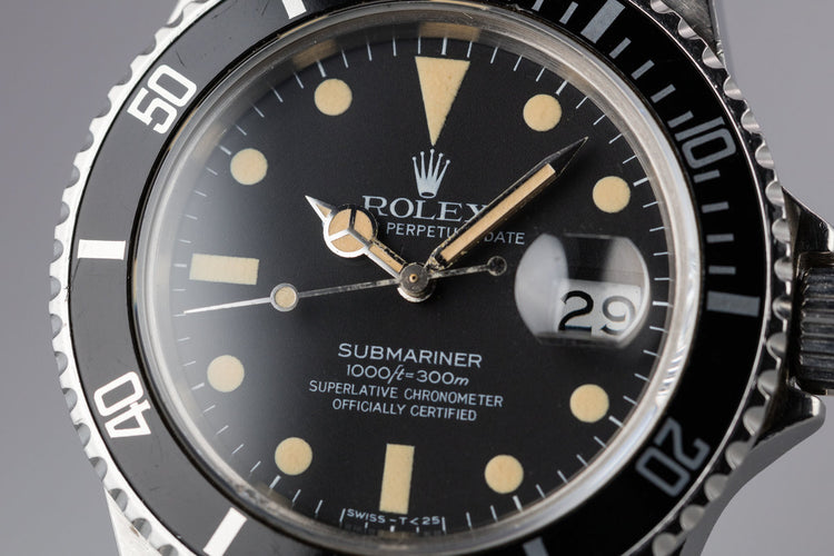 1981 Rolex Submariner 16800 Matte Dial with Box and Papers